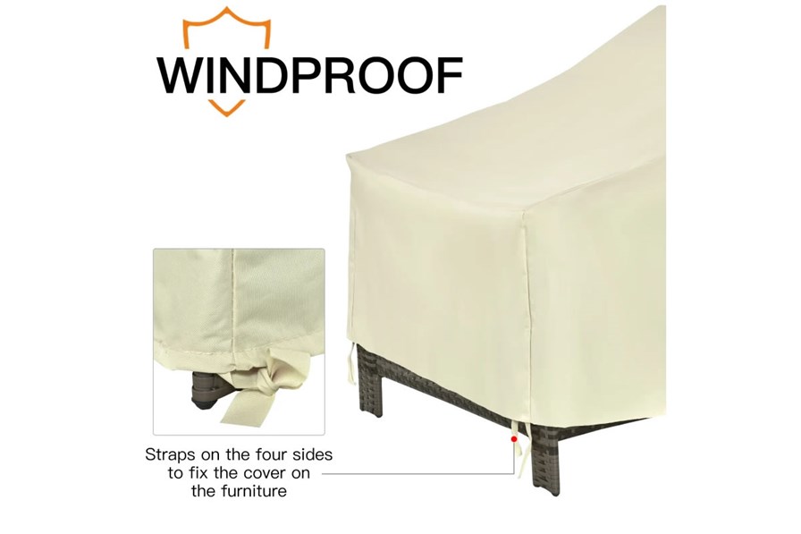 Oxford Fabric Outdoor Single Chair Cover - W68cm x D87cm x H77cm
