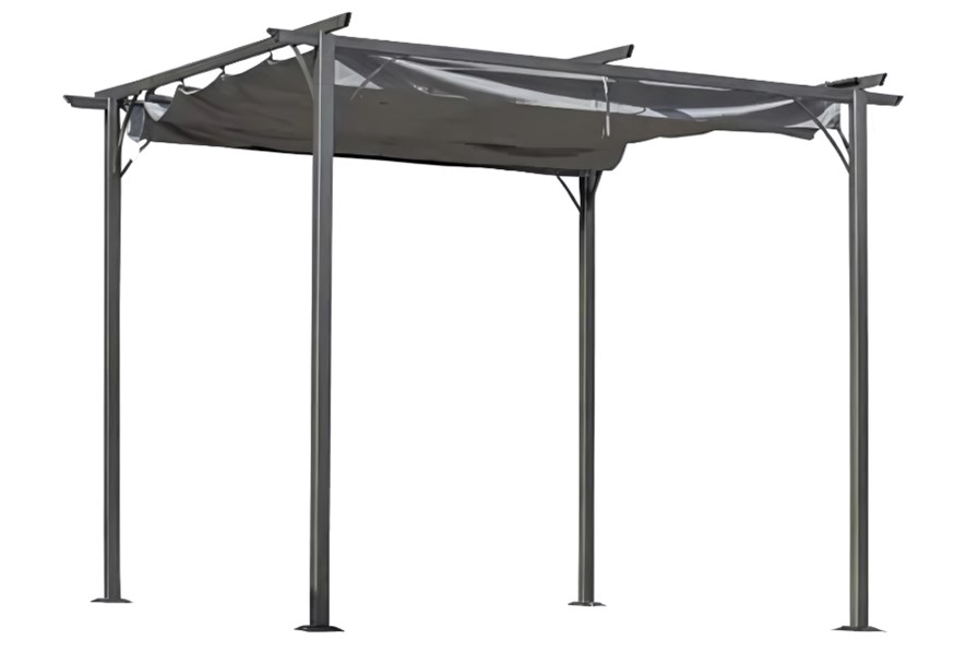 Paxford Retractable Canopy Metal Pergola