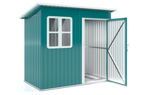 Windmere Green Metal Shed