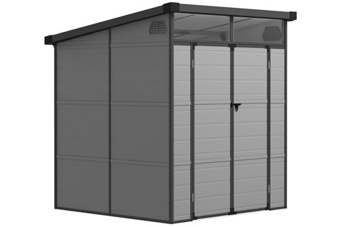 Hazelbrook Light Grey Garden Storage Shed