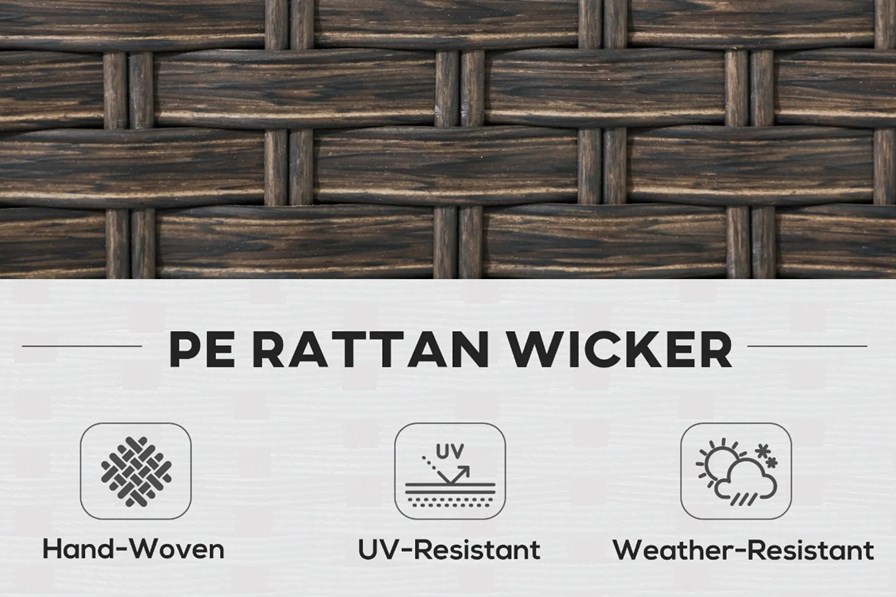 Lira Rattan Firepit Set