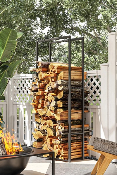 Cinder Firewood Storage