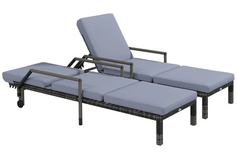 Zaira Rattan Double Sun Lounger