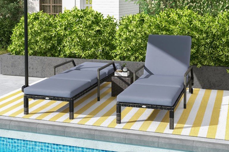 Zaira Rattan Double Sun Lounger