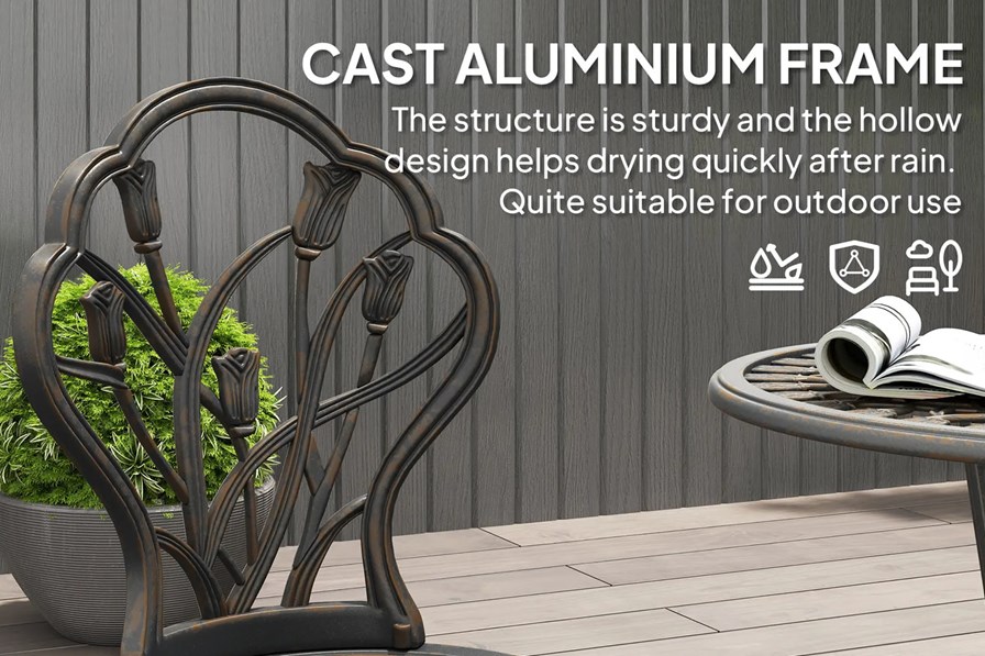 Lila 2 Seater Bistro Set