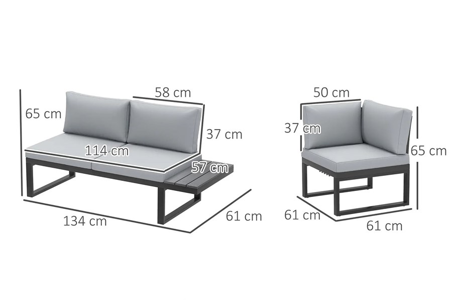 Tali Corner Patio Sofa Set