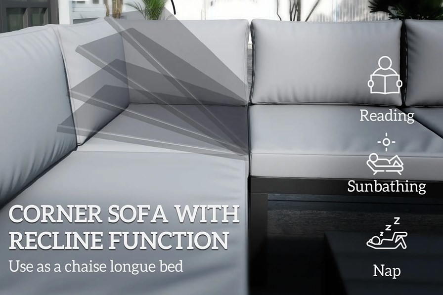 Tali Corner Patio Sofa Set