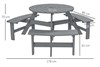 Willow Wooden Picnic Bench