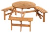 Willow Wooden Picnic Bench