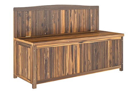 Fawn Brown Wooden Storage Bench