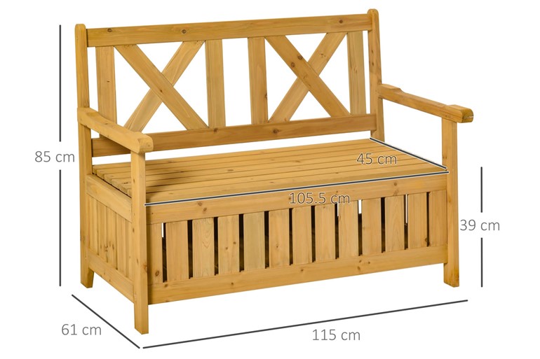 Scarlett Wooden Storage Bench