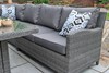 Paris Deluxe Modular Corner Fire Pit Dining Set