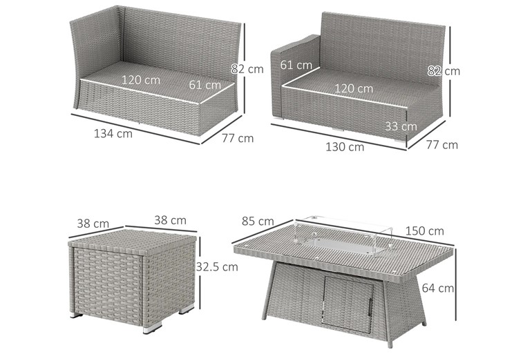 Alia Rattan Furniture Set