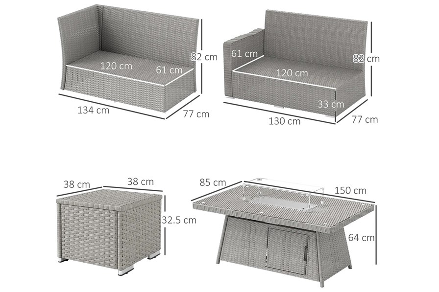 Alia Rattan Furniture Set
