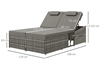 Dubai Rattan Double Sun Lounger