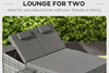 Dubai Rattan Double Sun Lounger