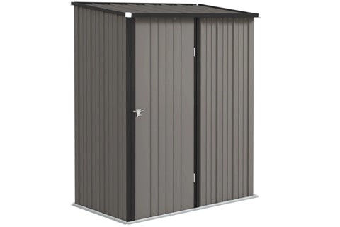 Lakeview Grey Metal Shed