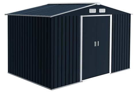 Gillman Metal Shed - Dark Grey