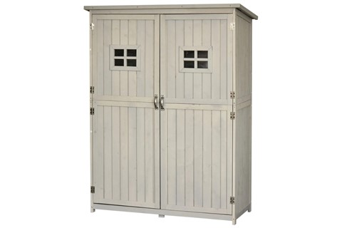 Winster Grey Wooden Garden Shed With Windows