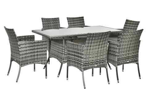Selena Grey Rattan Patio Set