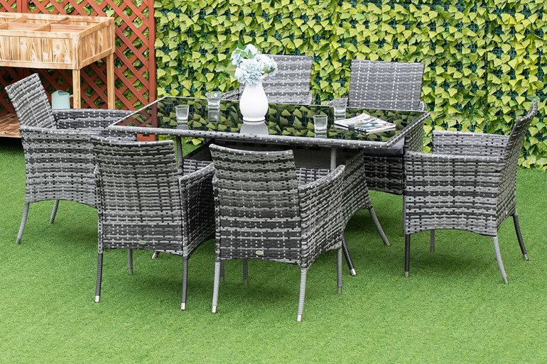 Selena Rattan Patio Set