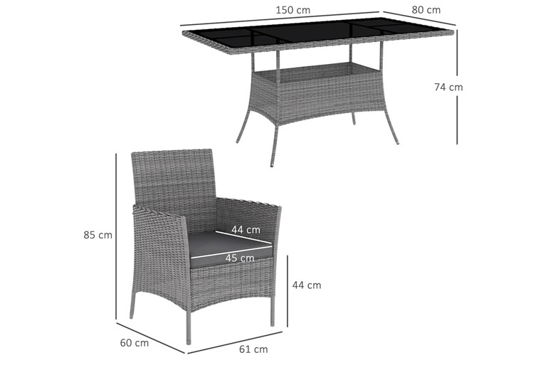 Selena Rattan Patio Set