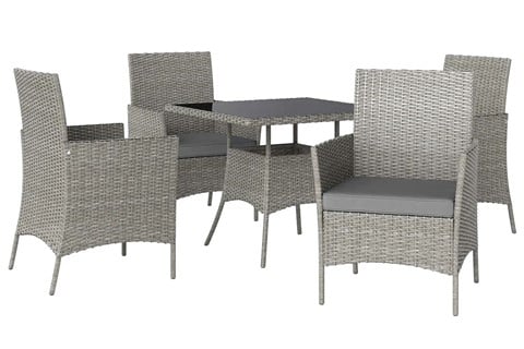 Anastasia Light Grey Rattan Patio Set