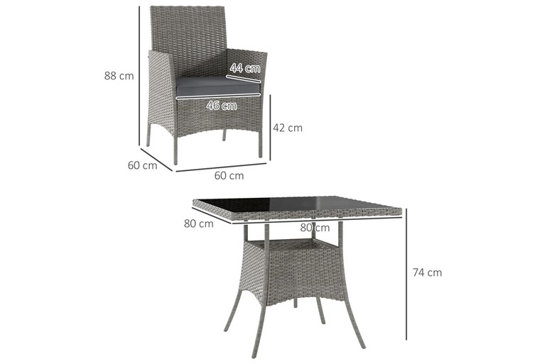 Anastasia Rattan Patio Set