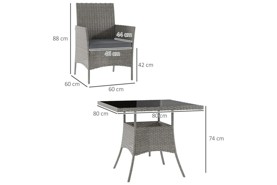 Anastasia Rattan Patio Set