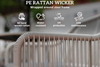 Kiana Rattan Patio Set