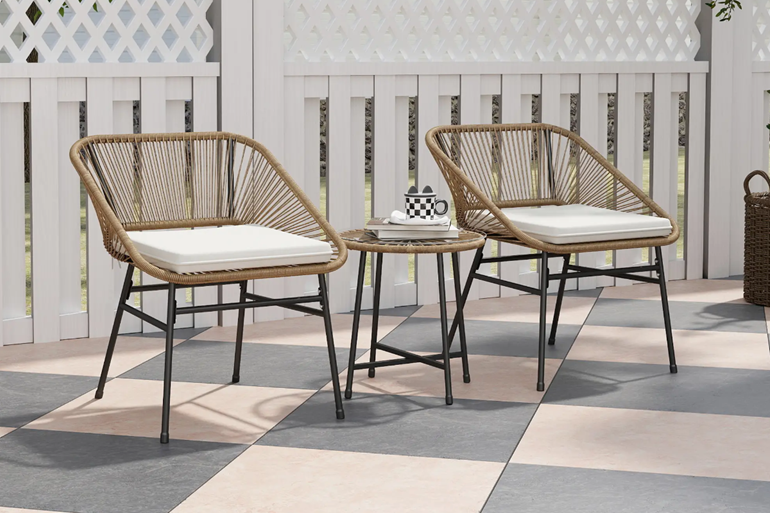 Skyla Rattan Bistro Set