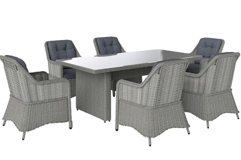 Sofia Dark Grey Rattan Patio Set