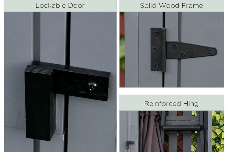 Rosewood Wooden Storage Shed
