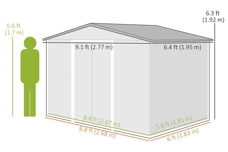 Snowbrook Metal Shed