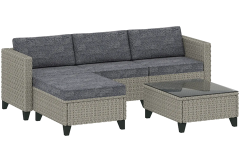 Ciela Dark Grey Sofa Set
