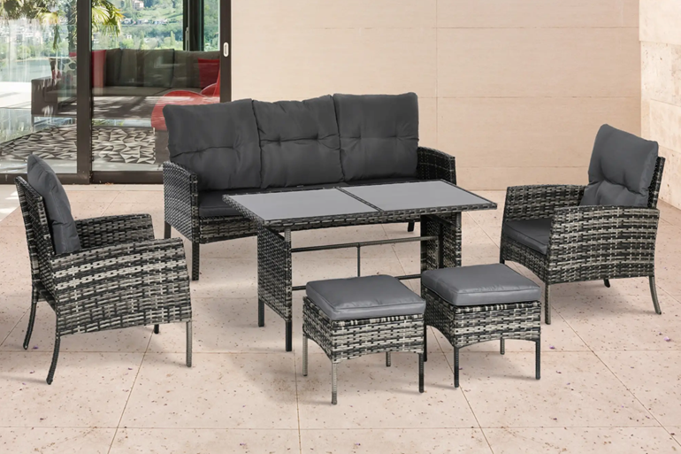 Arla Rattan Sofa Set