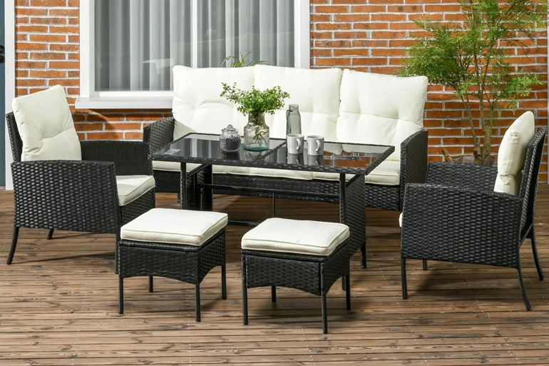 Arla Rattan Sofa Set