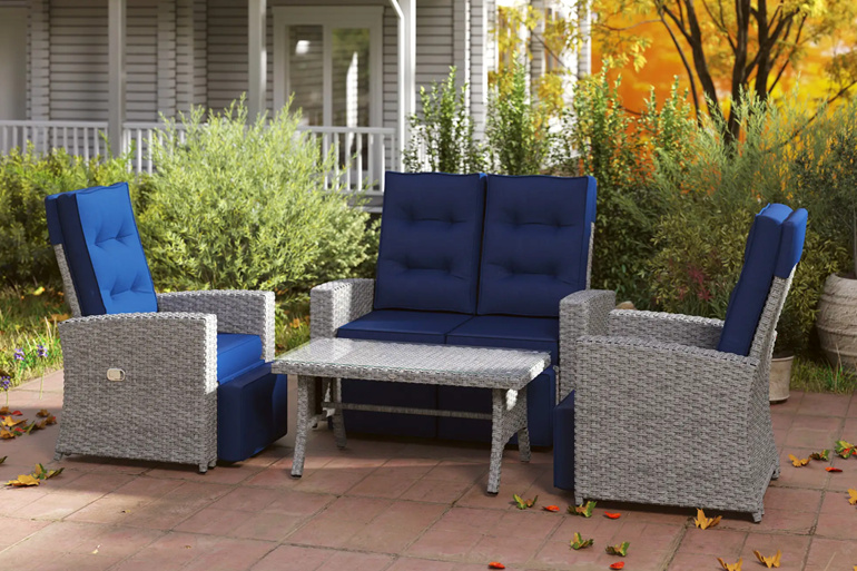Amira Rattan Sofa Set