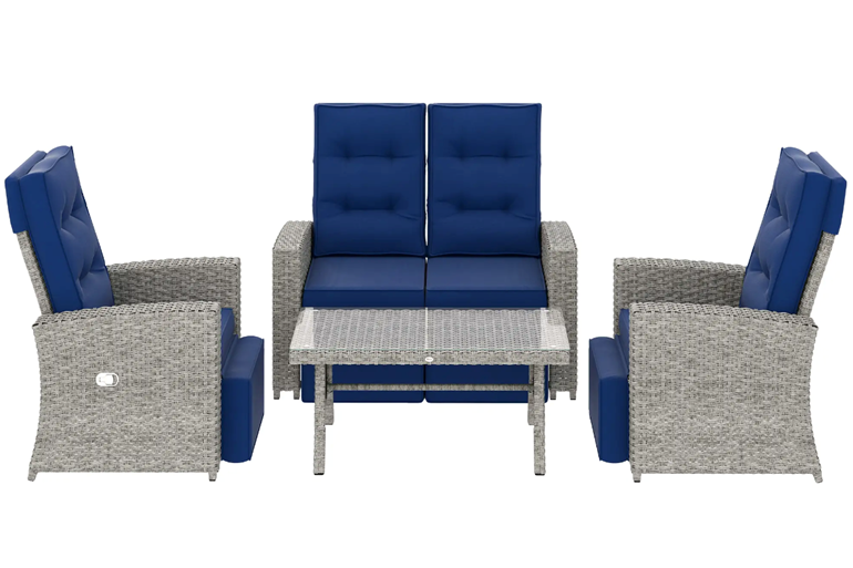 Amira Rattan Sofa Set
