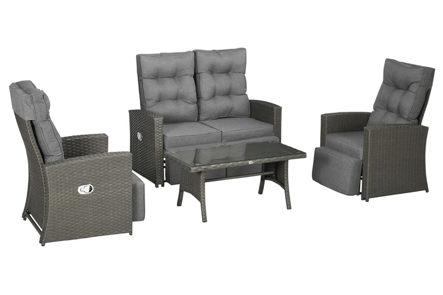 Amira Rattan Sofa Set