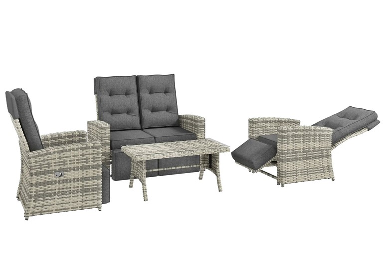 Amira Rattan Sofa Set