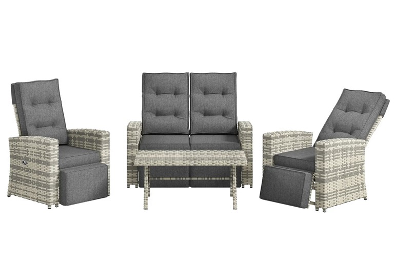 Amira Rattan Sofa Set