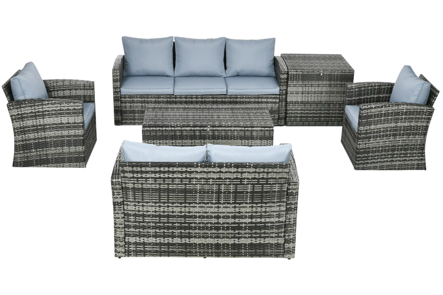 Alma Rattan Sofa Set