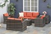 Alma Rattan Sofa Set