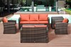 Alma Rattan Sofa Set