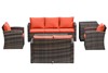 Alma Rattan Sofa Set